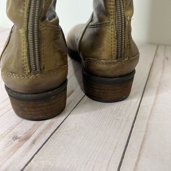 Sam Edelman Penny Leather Riding Boot Tall Taupe Tan Brown - Picture 6 of 12